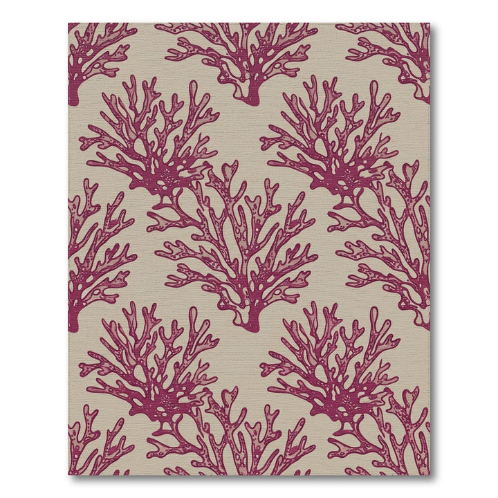 Crimson Coral Branch Repeats Rug