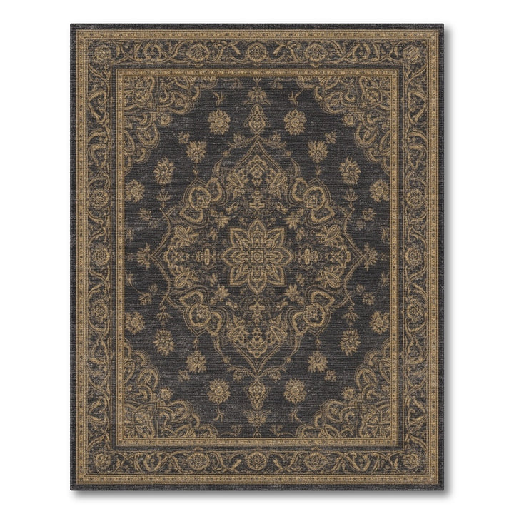 Grey Traditional Persian Medallion Rug