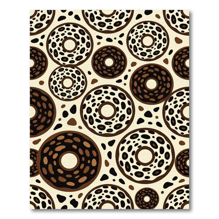 Chocolate Donut Pattern Rug