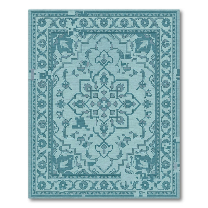 Aquatic Bloom Central Design Rug