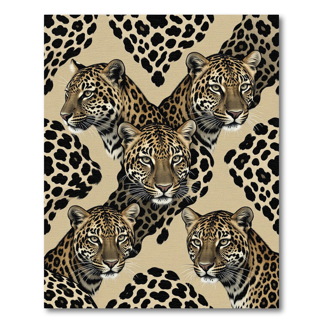 Natural Leopard Spots Luxury Rug