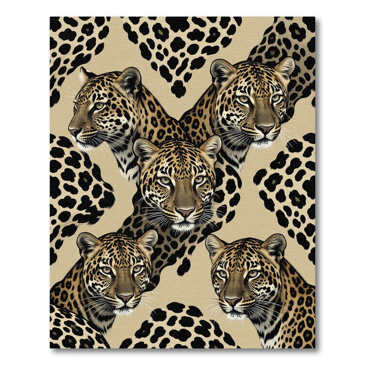 Natural Leopard Spots Luxury Rug