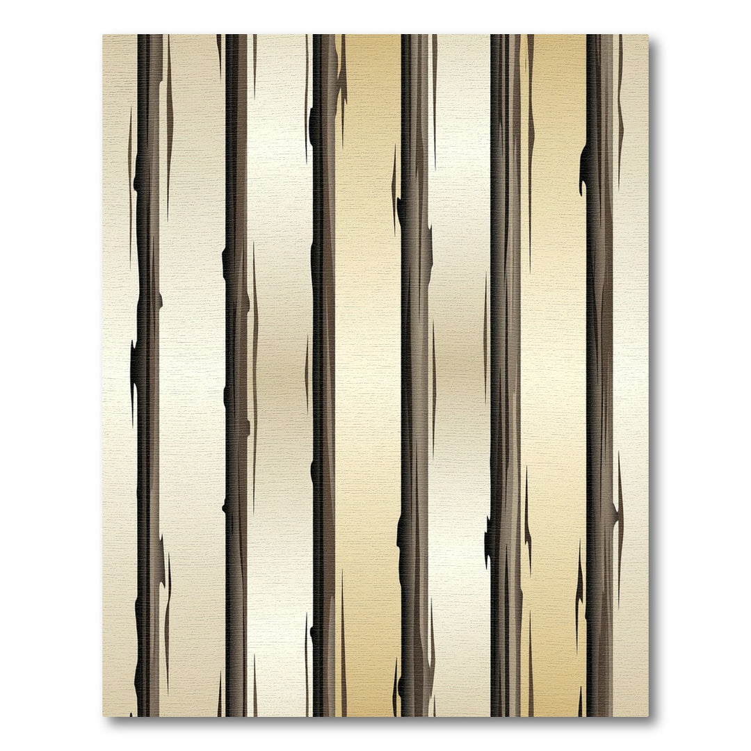 Distressed Vertical Wood Grain Rug
