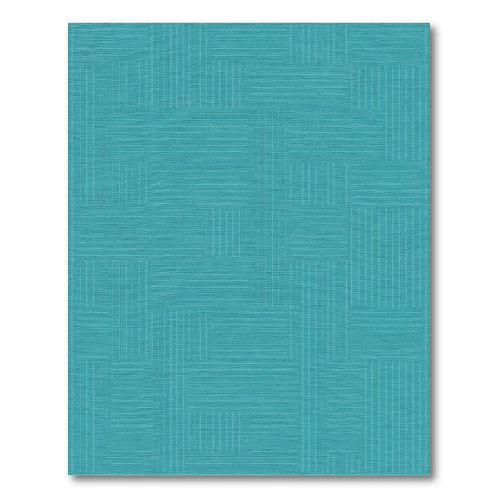 Geometric Modern Blue and Teal Geometric Block Area Rug