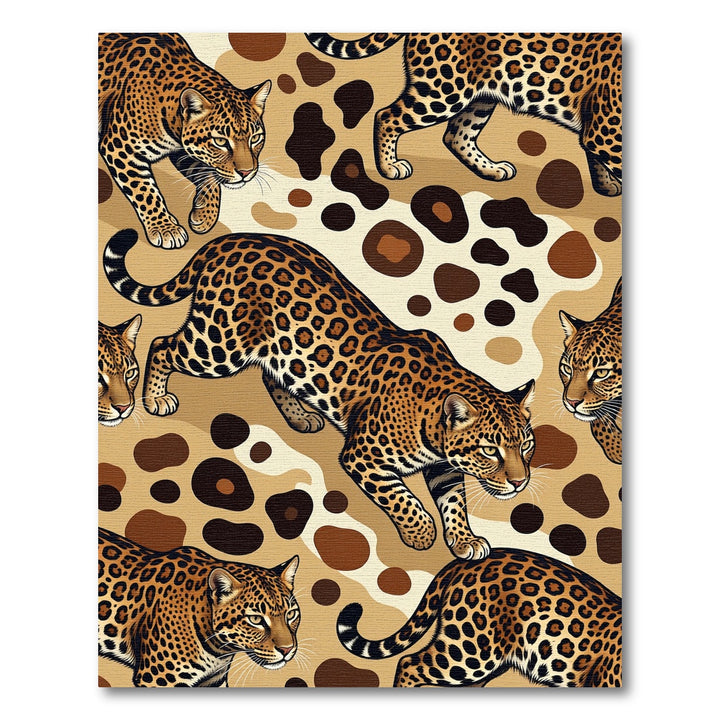 Leopard Spots Camouflage Jungle Rug