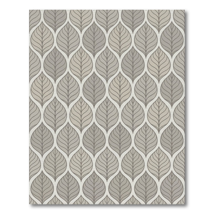 Neutral Tone Leafy Vine Repeat Rug