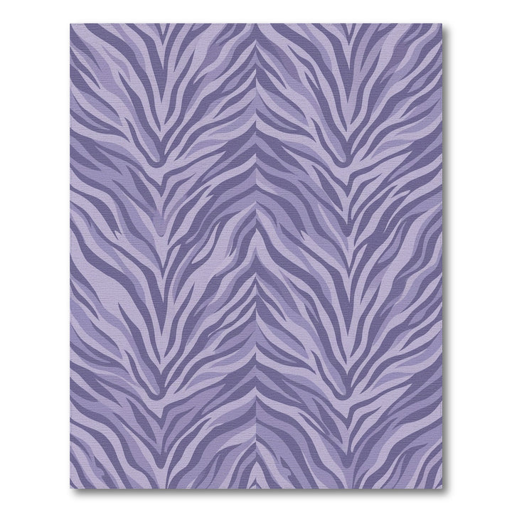 Lavender Zebra Stripe Serpentine Rug