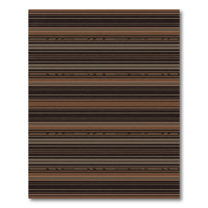 Earthy Tone Horizontal Striped Rug