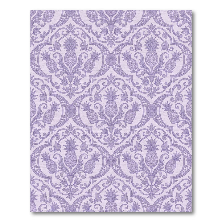 Lavender Damask Pineapple Medallion Rug