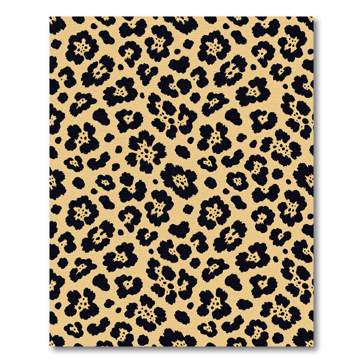 Classic Black Leopard Spot Rug