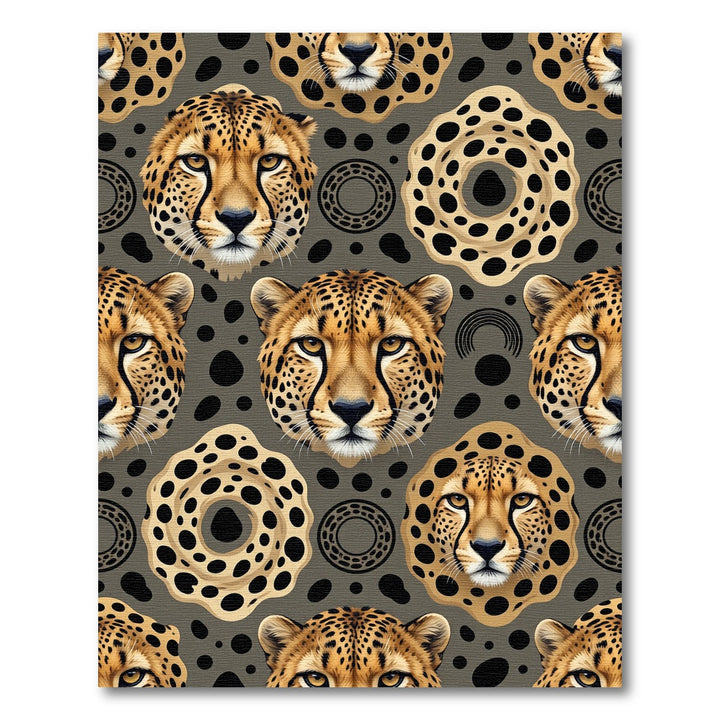 Cheetah Spots Abstract Round Rug