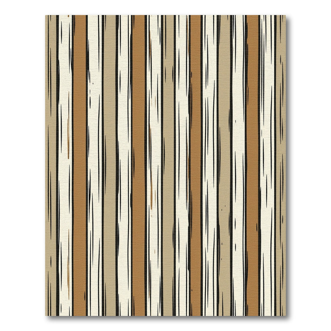 Earthy Wood Grain Stripes Rug