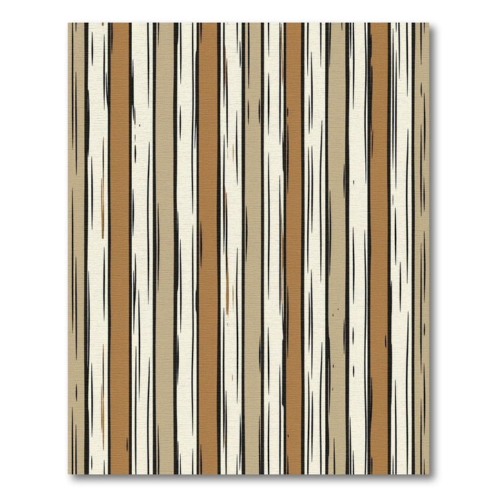 Earthy Wood Grain Stripes Rug