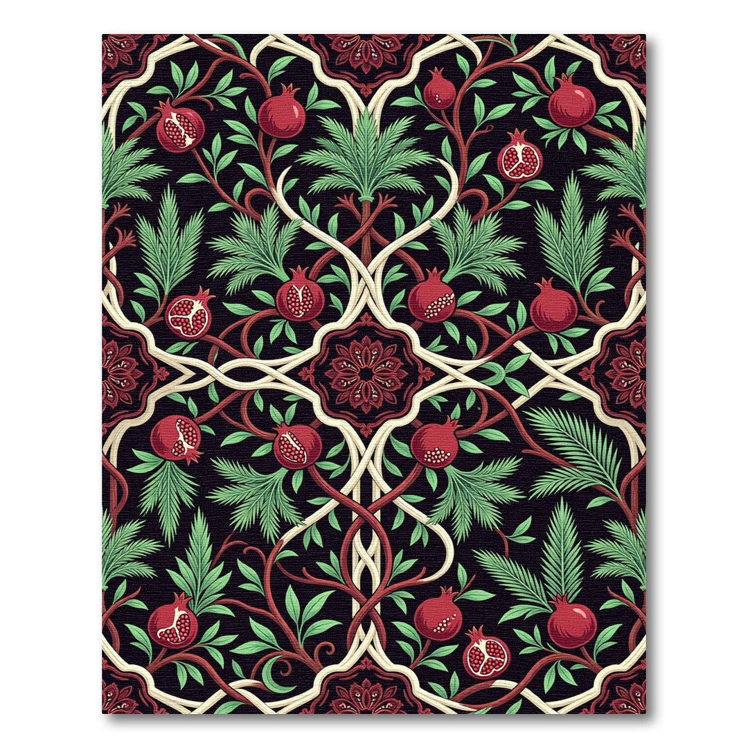 Art Nouveau Pomegranate Vine Rug