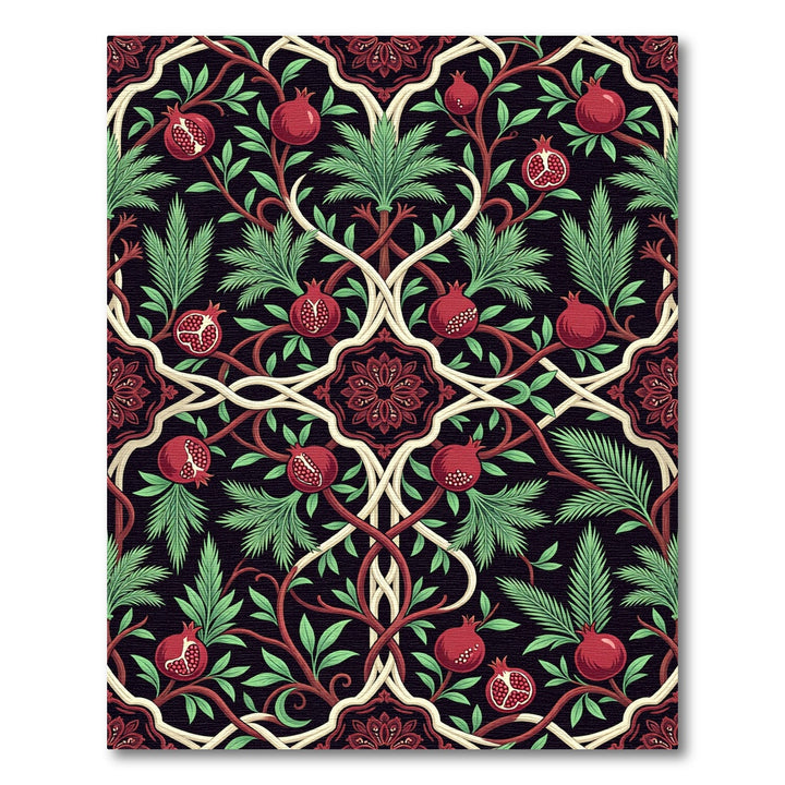 Art Nouveau Pomegranate Vine Rug