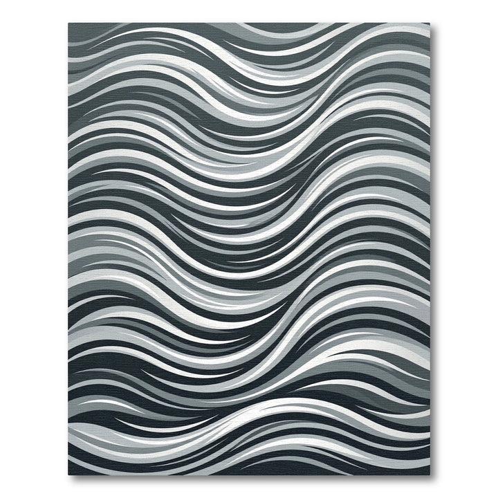 Monochromatic Wavy Abstract Rug
