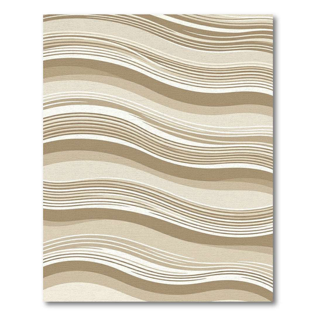 Sand Swirl Abstract Wave Rug