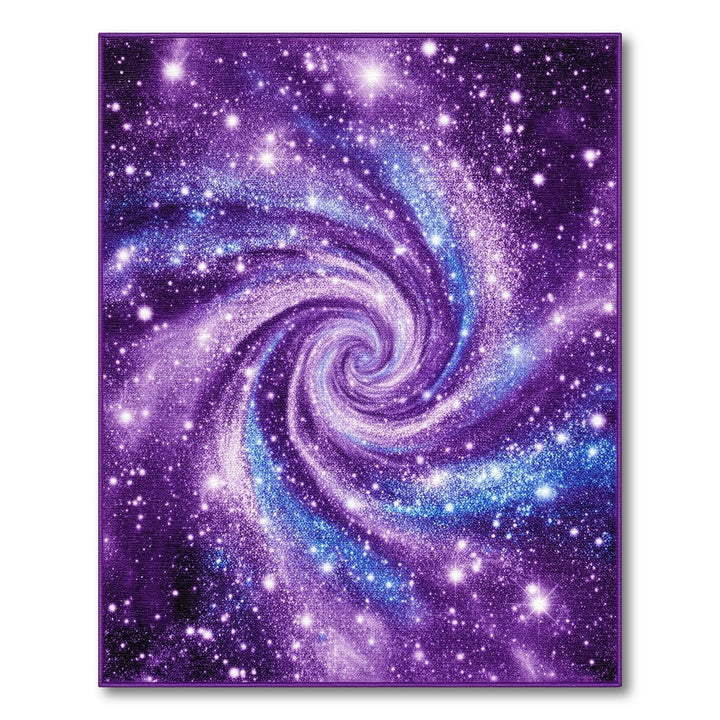 Purple Galaxy Swirl Area Rug