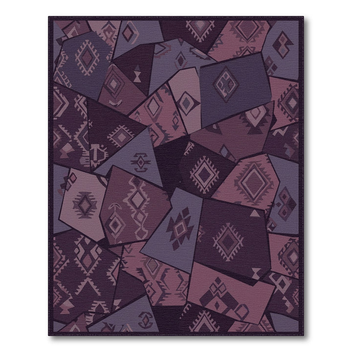 Plum Fragment Geometric Tribal Rug