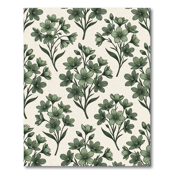 Sage Green Blooming Branch Arrangement Rug