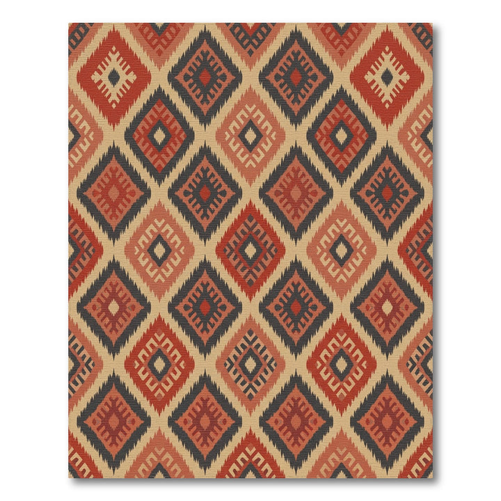 Rustic Diamond Tribal Rug