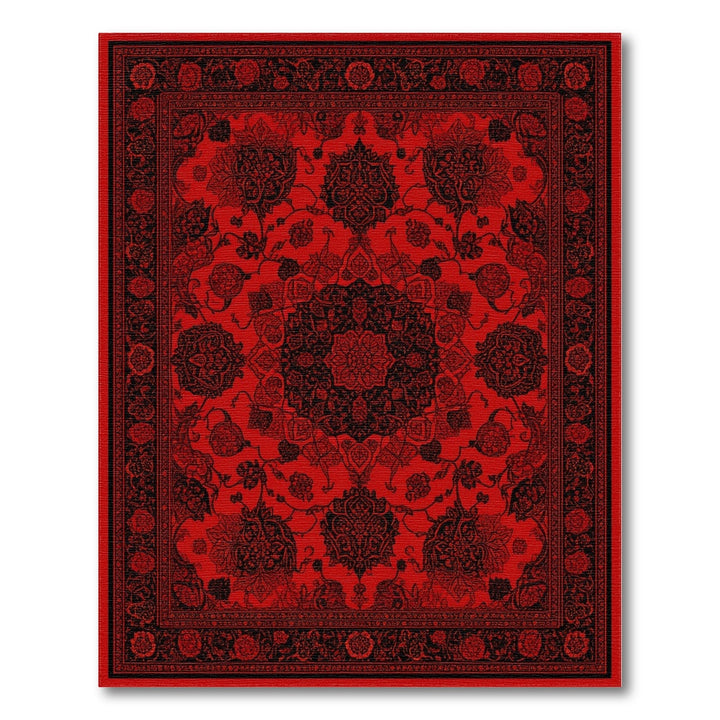Red Floral Red Floral Persian Area Rug