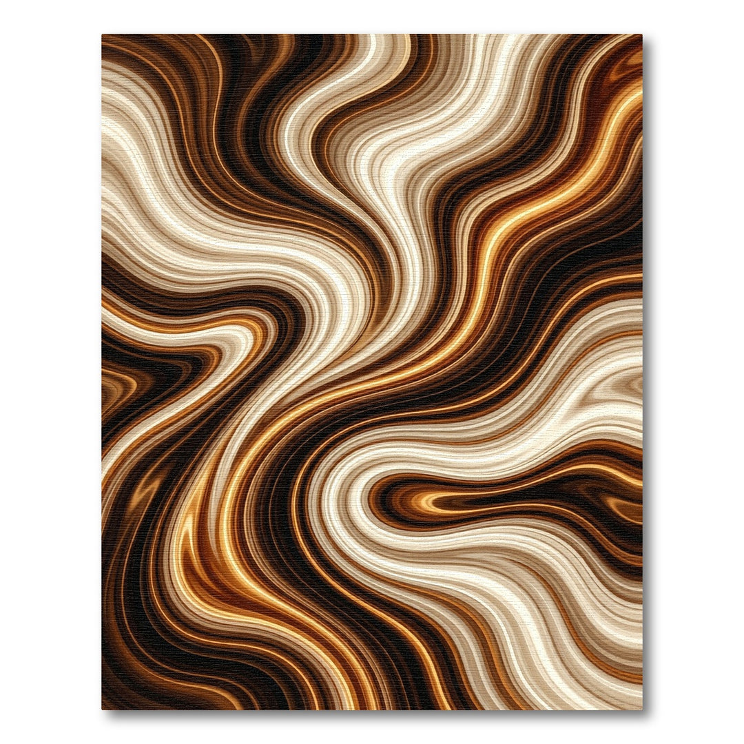 Swirling Sepia Agate Blend Rug