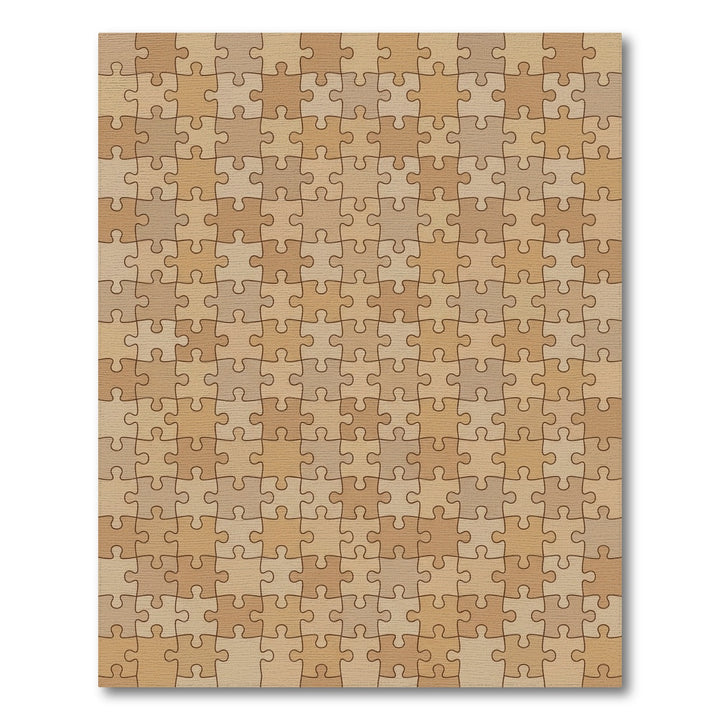 Warm Earth Tone Puzzle Wood Grain Rug