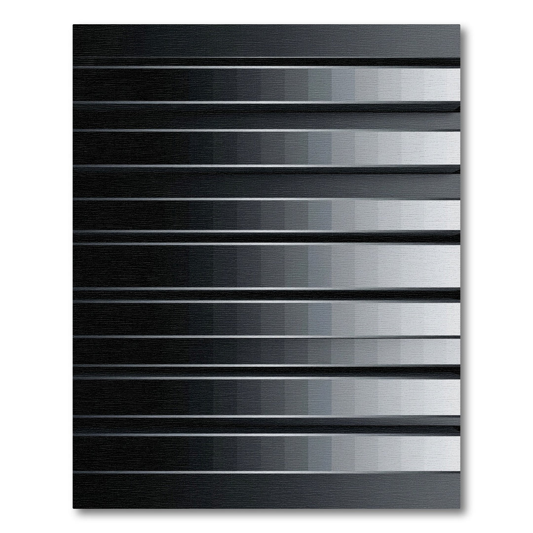 Monochrome Gradation Linear Stripes Rug