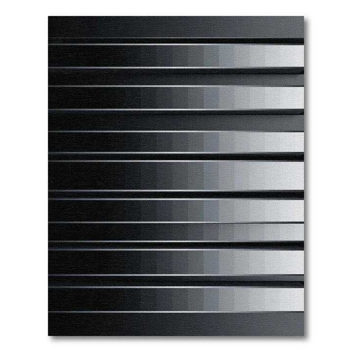 Monochrome Gradation Linear Stripes Rug