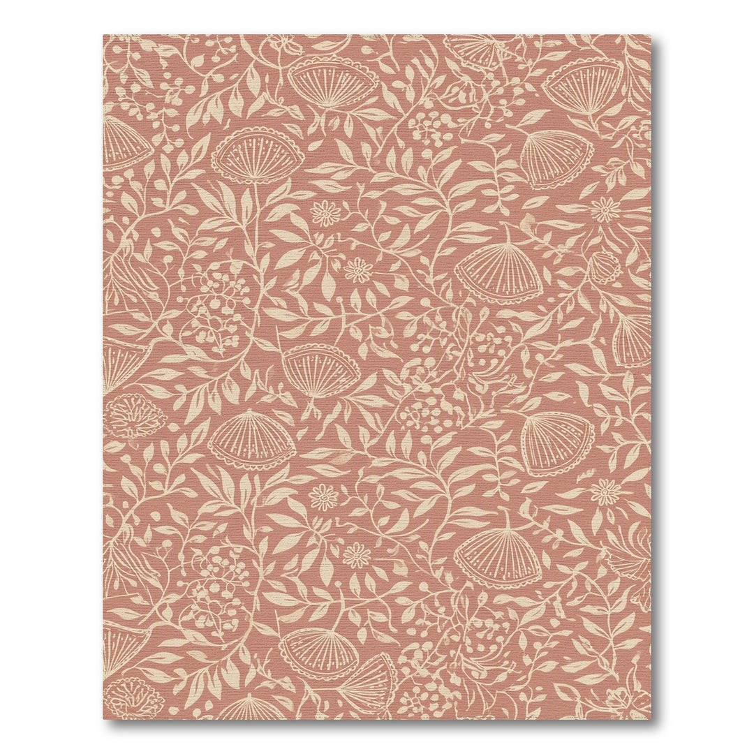 Pink Floral Vintage Area Rug