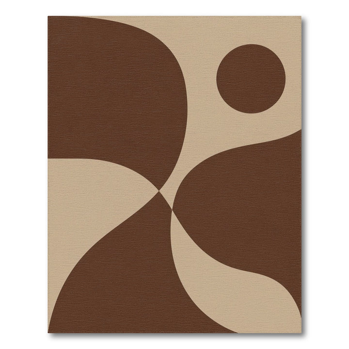 Abstract Area Abstract Brown Area Rug