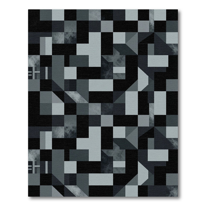 Monochromatic Geometric Contrast Rug