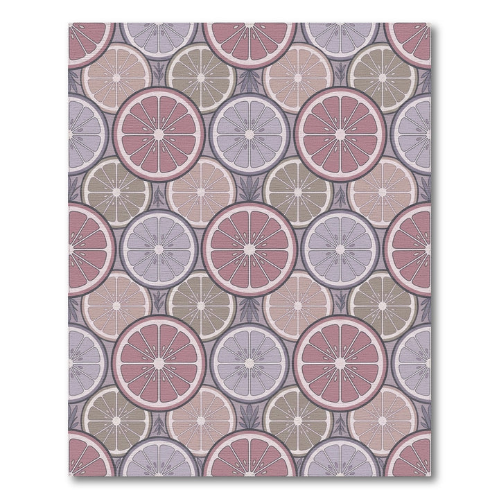 Pastel Citrus Slices Arrangement Rug