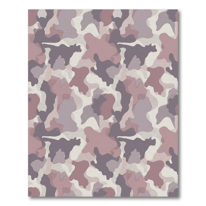 Soft Camouflage Abstract Shape Rug