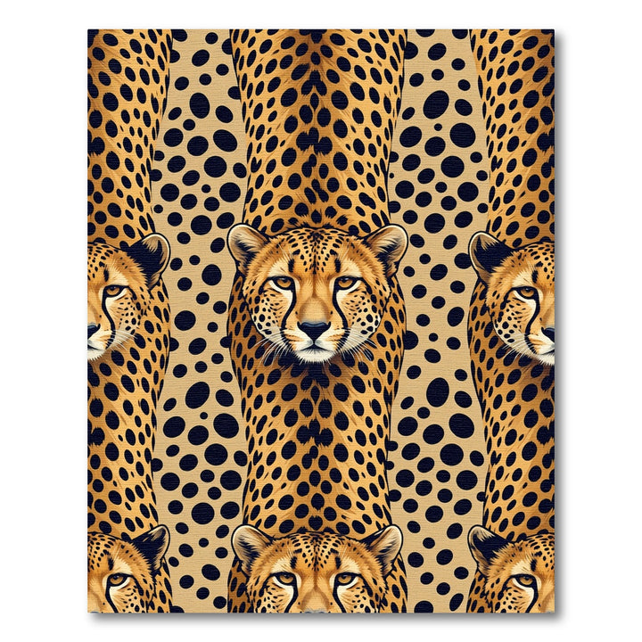 Cheetah Spot Wild Animal Contemporary Rug