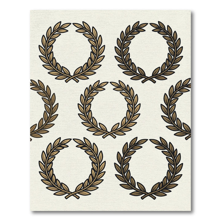Classical Laurel Wreath Arrangement Rug