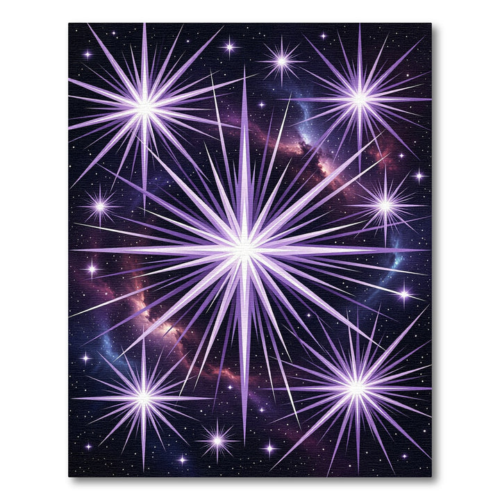 Violet Starburst Galaxy Rug