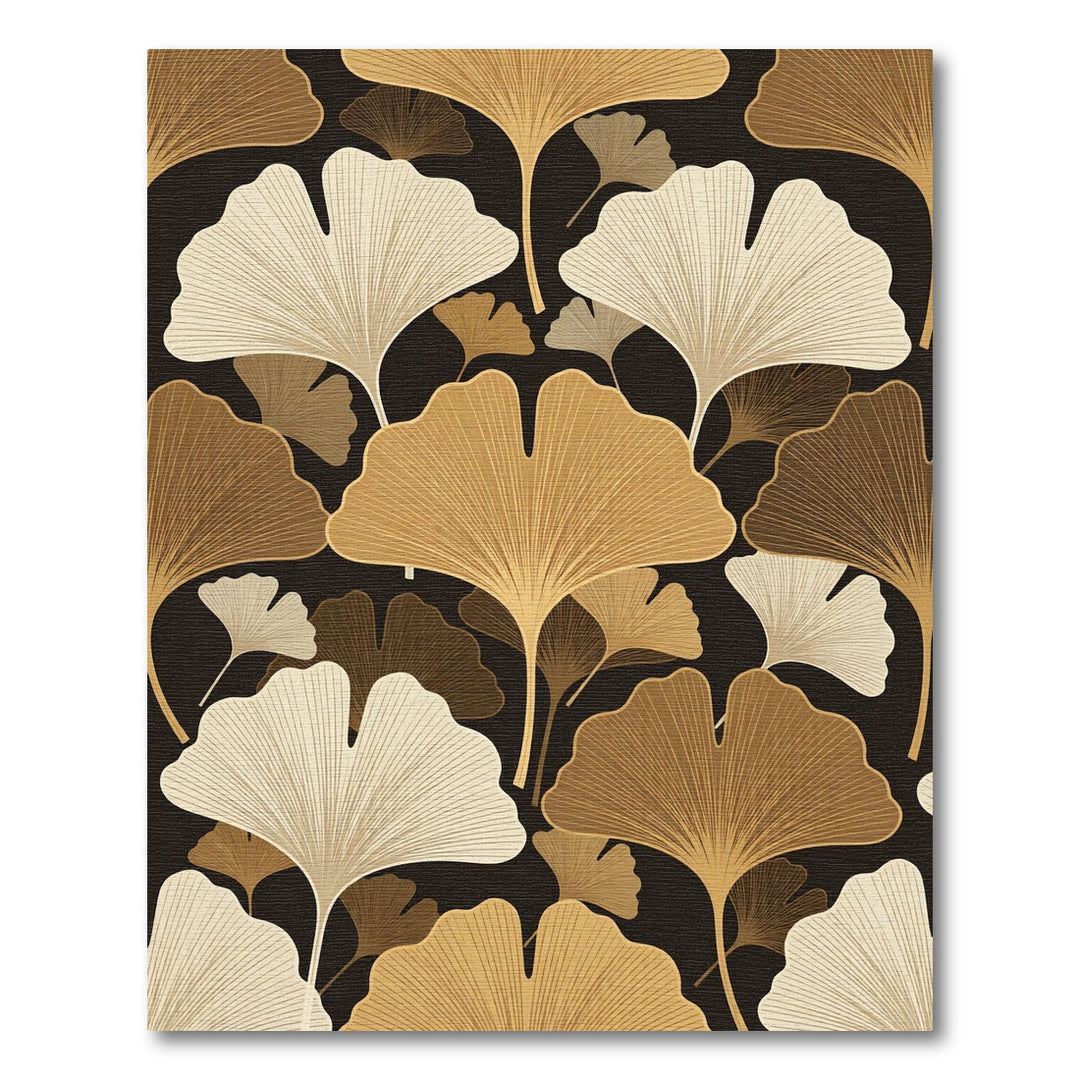 Ginkgo Leaf Terra Cotta Gradient Rug