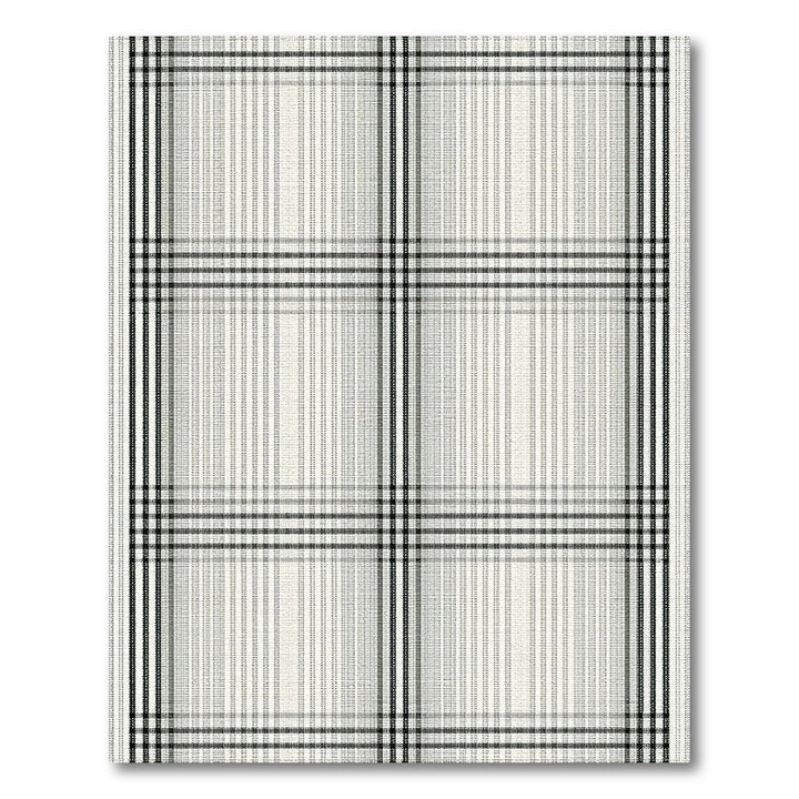 Geometric Modern Black and White Black White Plaid Grid Area Rug