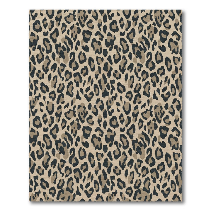 Classic Leopard Spots Tan Rug