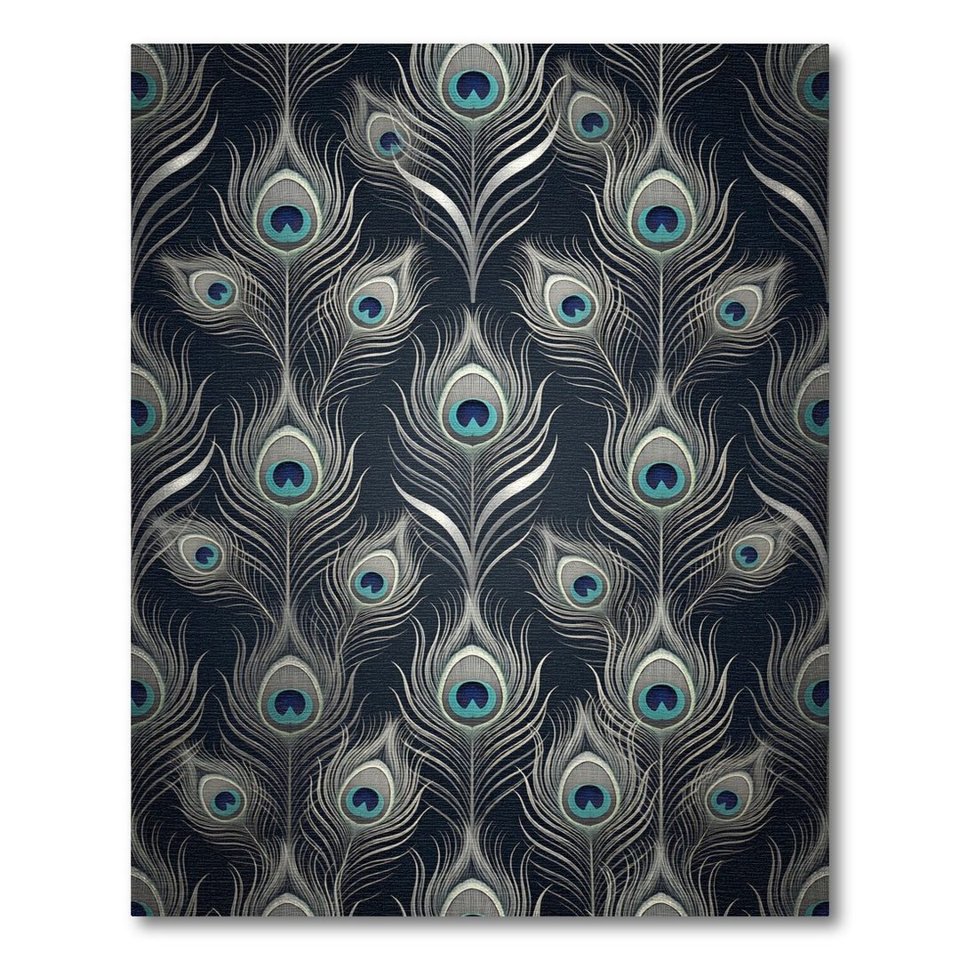 Art Deco Peacock Feather Rug