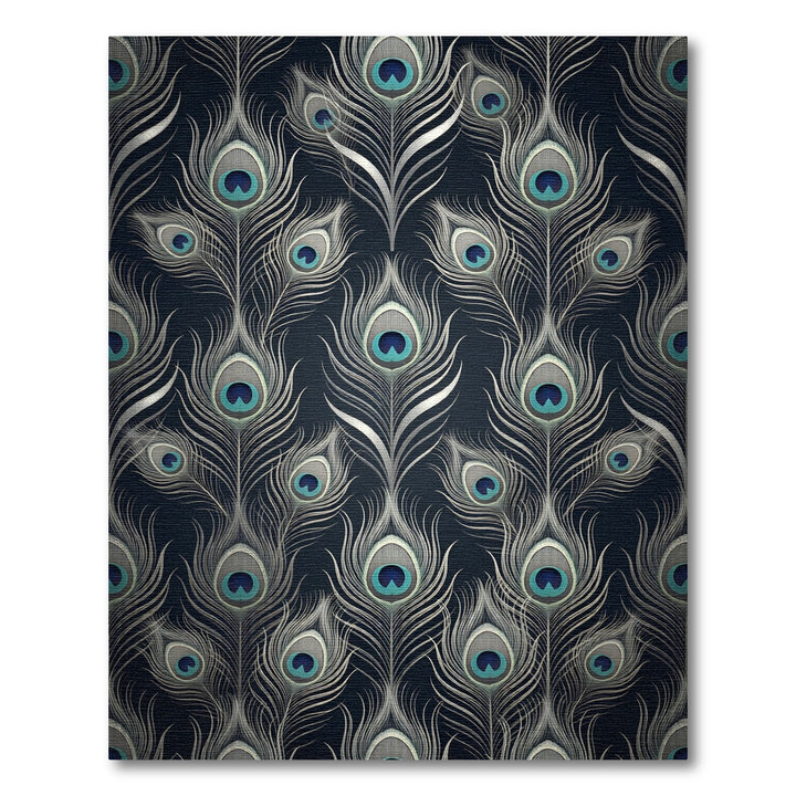 Art Deco Peacock Feather Rug