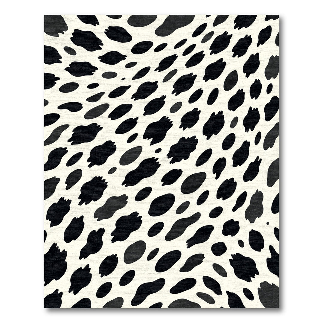 Bold Black Cow Spots Rug