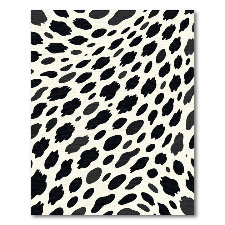 Bold Black Cow Spots Rug