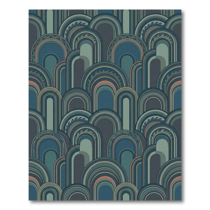 Oceanic Arches Geometric Collection Rug
