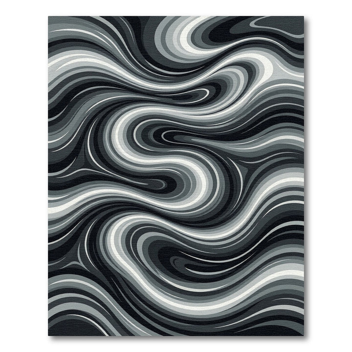 Monochromatic Swirling Abstract Rug