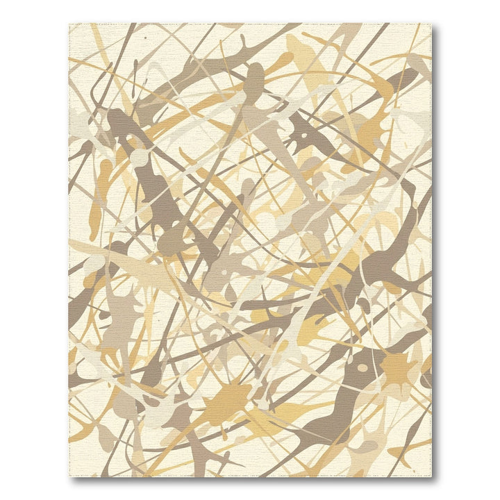 Earthy Paint Splatter Abstract Texture Rug