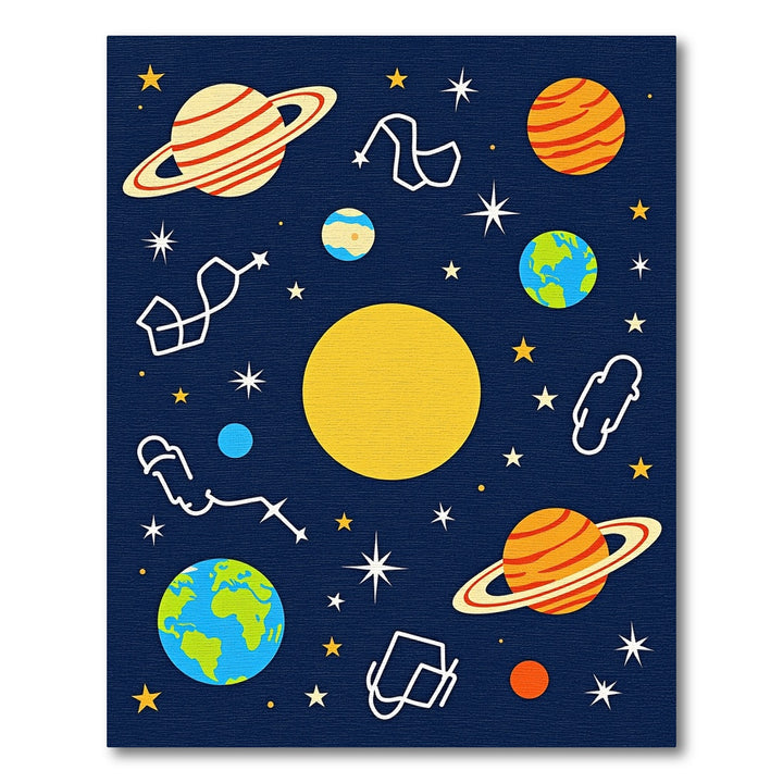 Cosmic Blue Planet Starry Sky Rug