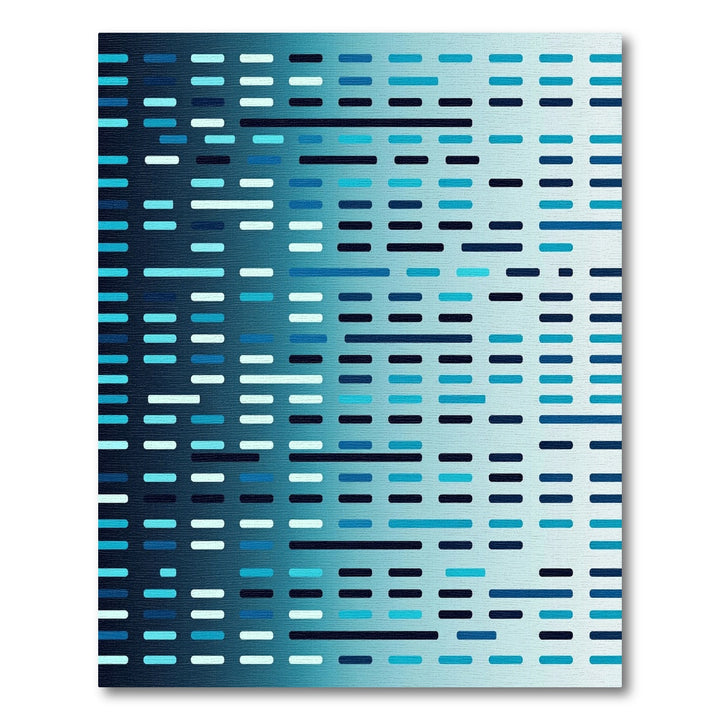 Abstract Blue Gradient Dash Rug
